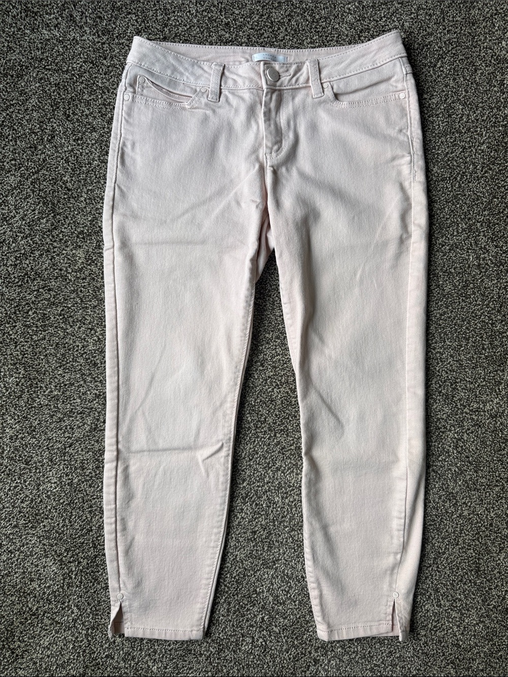 LC Lauren Conrad Pale Pink Skinny Crop Jeans | Size 4